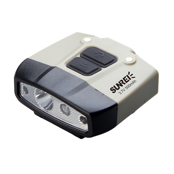 Комплект портативных фонариков с зарядной станцией Sunree Sensor Hat Light, 2 шт., серый